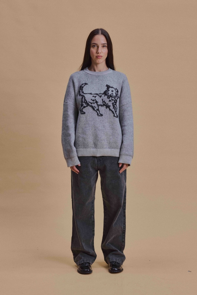 Sweater Gris Perro
