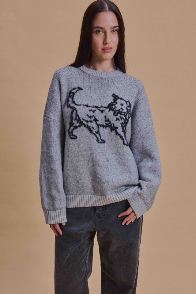 Sweater Gris Perro