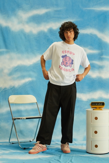 Remera Estoy Tranca Blanca