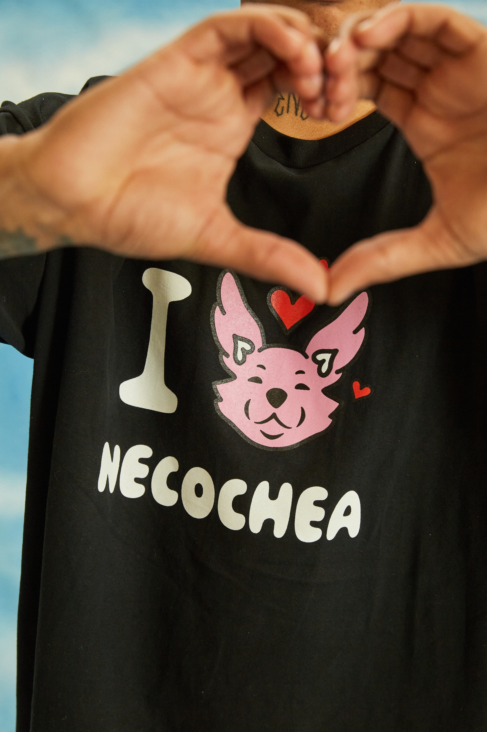 Remera I Love Necochea Negra